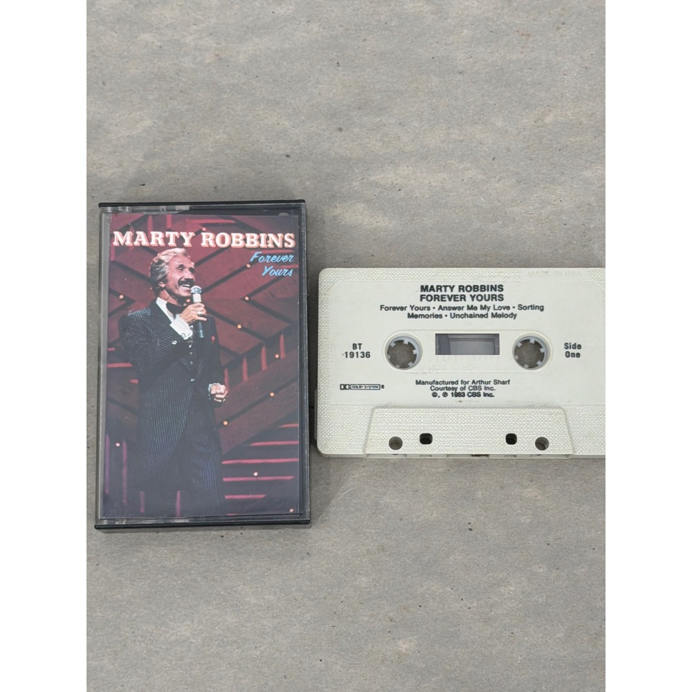 Marty Robbins‎ Forever Yours Cassette Tape 1983 CBS Vintage Country Music Rare